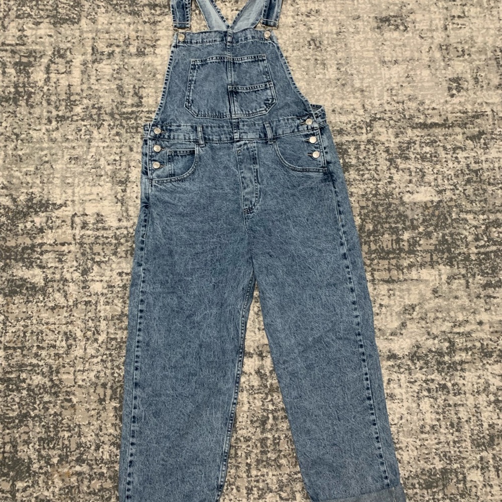 We the free ziggy Blue powder Denim Overalls free people